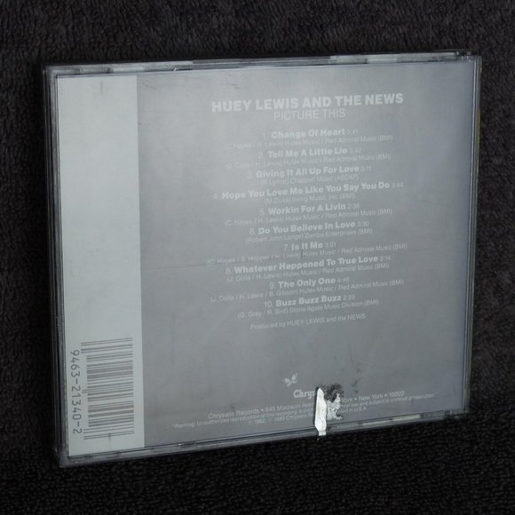 Huey Lewis and The News Picture This CD 1982 Chrysalis EMI Records Rock - Picture 11 of 11